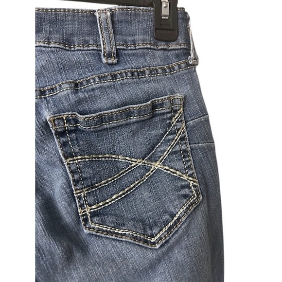 Ariat Real Denim Jeans Womens 28L Bootcut Embellished Pockets Cowgirl Rodeo Wear - Picture 15 of 16